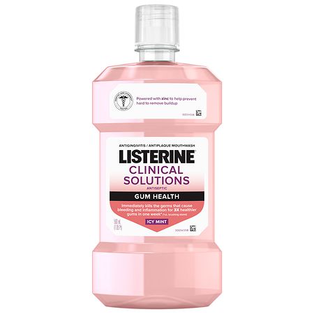 Listerine Clinical Solutions Gum Health Antiseptic Mouthwash Icy Mint