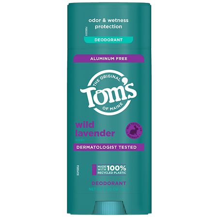 Tom's of Maine Natural Deodorant for Women and Men Aluminum Free Wild Lavender