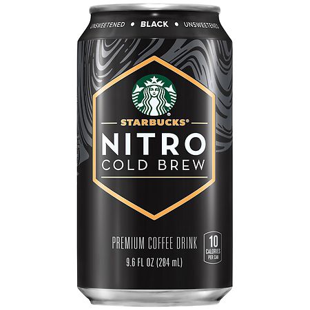 Starbucks Nitro Cold Brew Coffee Drink Black Unsweetened