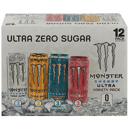 Monster Ultra Zero Sugar Energy Drink Variety Pack