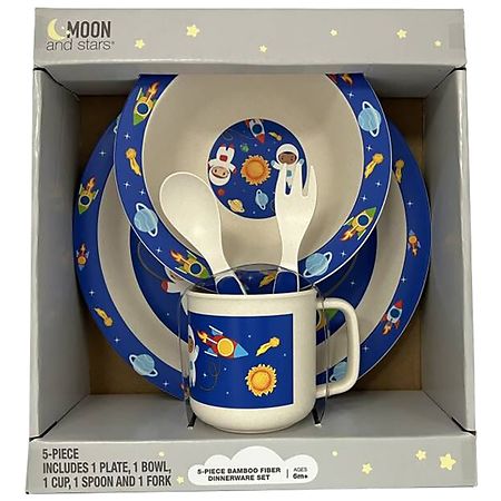 Moon & Stars 5-Piece Kids Dinnerware Set