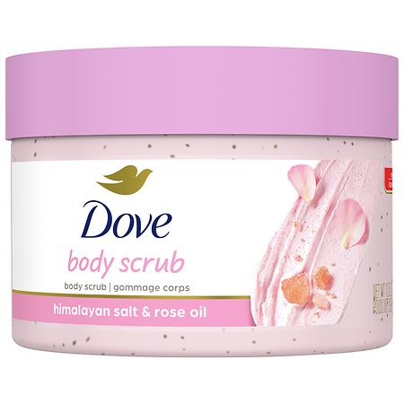 Dove Body Scrub Himalayan Salt & Rose Oil