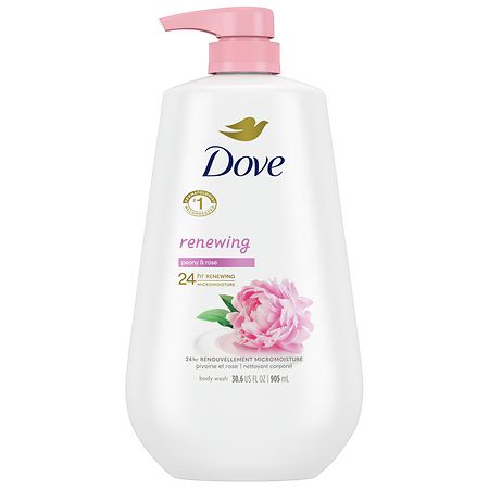 Dove Body Wash with Pump, Renewing Peony and Rose Oil
