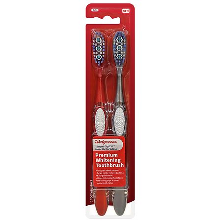 Walgreens Premium Whitening Toothbrush, Soft