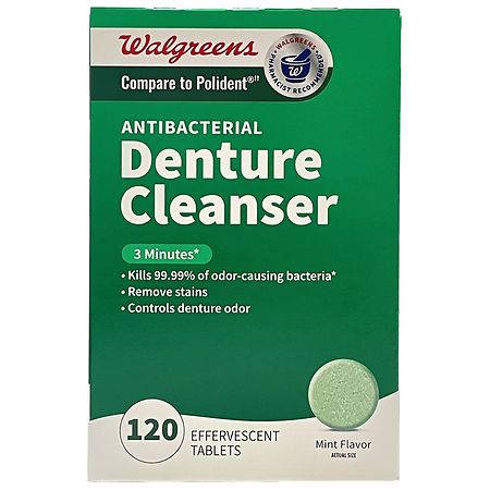 Walgreens Antibacterial Denture Cleanser 3 Minutes