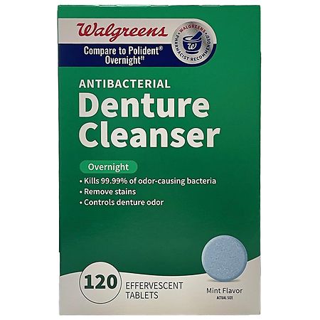 Walgreens Antibacterial Denture Cleanser Overnight