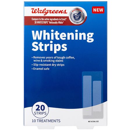 Walgreens Noticeably White Teeth Whitening Strips