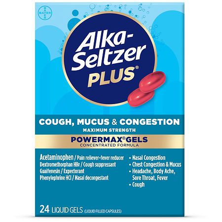 Alka-Seltzer Plus PowerMax Gels Cough, Mucus & Congestion