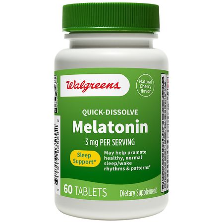 Walgreens Quick Dissolve Melatonin 3mg Tablets