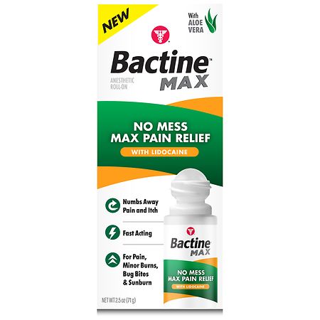 Bactine Max No Mess Lidocaine Roll-On