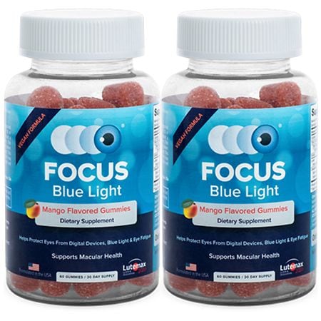 Focus Vitamins Blue Light Gummies Mango