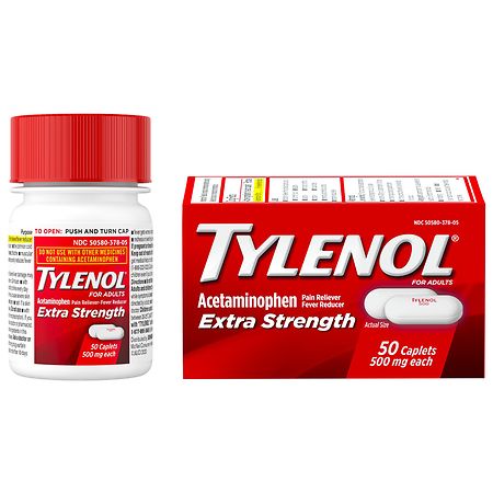 TYLENOL Extra Strength Caplets With 500 mg Acetaminophen
