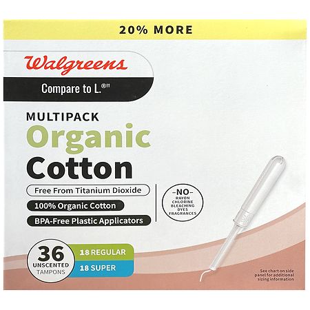 Walgreens Organic Tampon Multipack