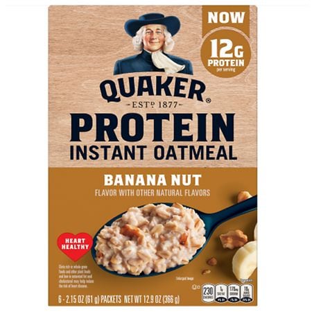 Quaker Oats Protein Instant Oatmeal Banana Nut