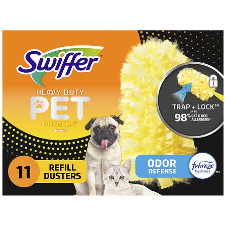 Swiffer Dusters Heavy Duty Pet Refills Febreze Odor Defense