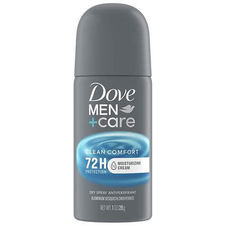Dove Men+Care 72 Hour Clean Comfort Antiperspirant & Deodorant Dry Spray Travel Size