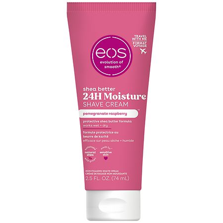 eos Shea Better Travel Shave Cream Pomegranate Raspberry