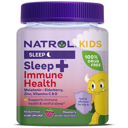 Natrol Kids Sleep+ Immune Health Gummies Raspberry