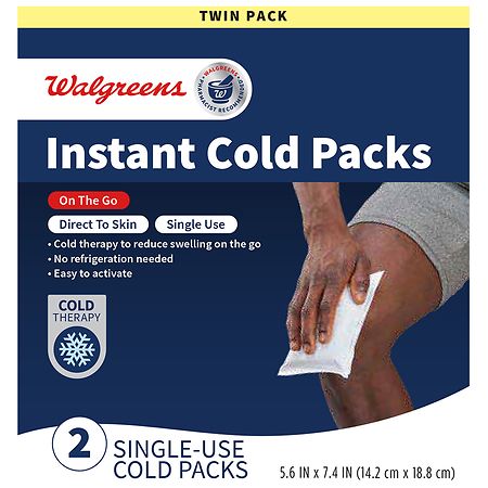 Walgreens Instant Cold Packs 5.6 in x 7.4 in
