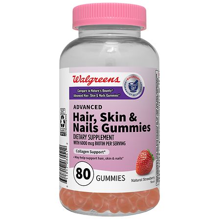 Walgreens Advanced Hair, Skin & Nail Gummies