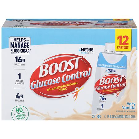 Boost Glucose Control Balanced Nutritional Drink Very Vanilla