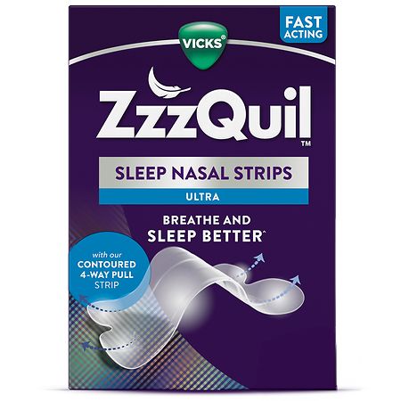ZzzQuil Sleep Nasal Strips Clear
