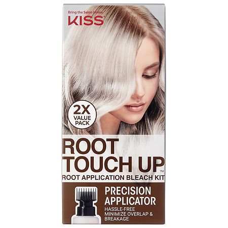 Kiss Colors & Care Root Touch Up Complete Bleach Application Kit