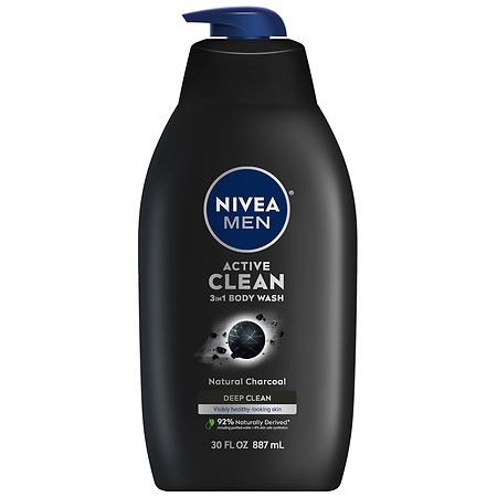 Nivea Men Deep Active Clean Body Wash Vanilla + Bourbon