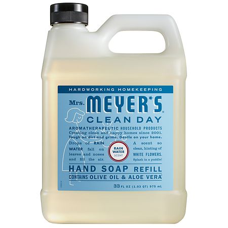 Mrs. Meyer's Clean Day Liquid Hand Soap Refill Rain Water