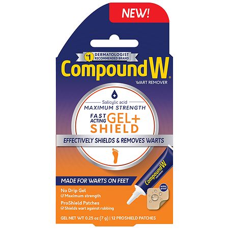 Compound W Gel + Shield Wart Remover and ProShield Patches