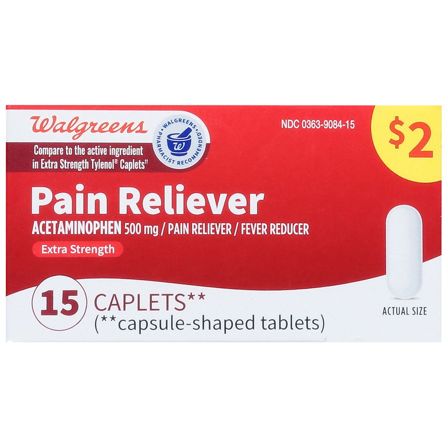 Walgreens Pain Reliever Extra Strength Walgreens