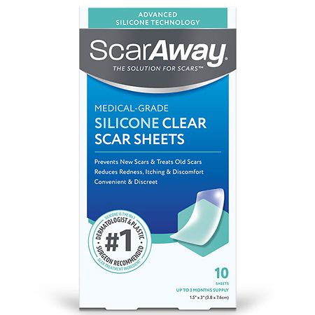 ScarAway Advanced Clear Silicone Scar Sheets