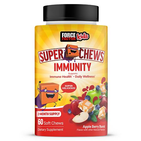 Force Factor Kids Super Chews Immunity Apple Berry Burst
