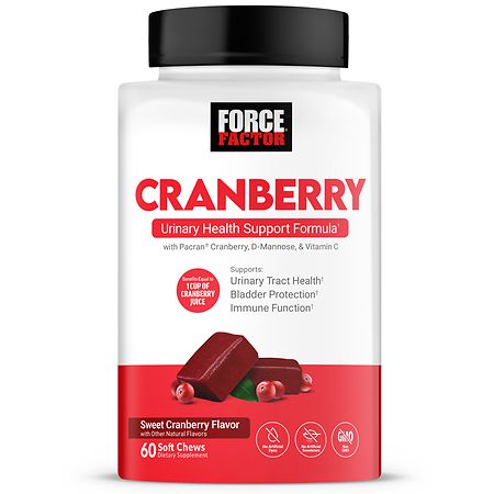Force Factor Cranberry Urinary Health Support Formula Sweet Cranberry