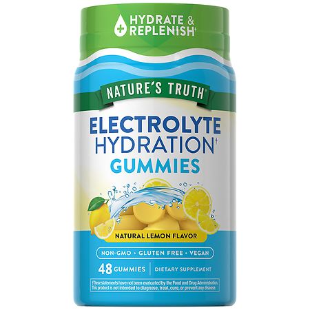 Nature's Truth Electrolyte Hydration Gummies Lemon