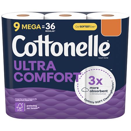 Cottonelle Ultra Comfort Toilet Paper, Strong Toilet Tissue