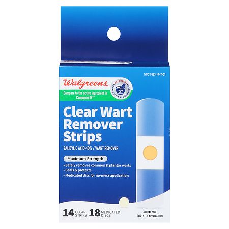 Walgreens Wart Remover Strips Clear