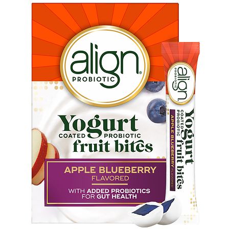 Align Probiotic, Yogurt Coated Probiotic Fruit Bites Apple Blueberry