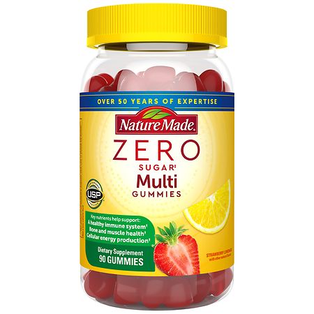 Nature Made Zero Sugar Multivitamin Gummies Daily Nutritional Support