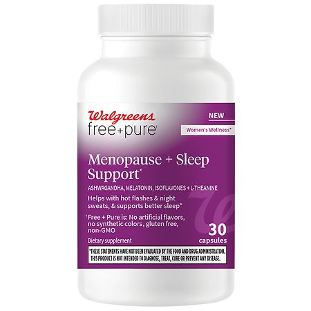 Walgreens Free & Pure Menopause + Sleep Support Capsules