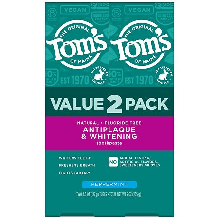Tom's of Maine Fluoride-Free Toothpaste Peppermint