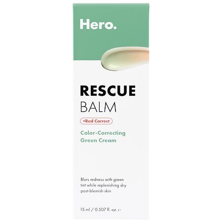 Hero Rescue Balm +Red Correct Color-Correcting Green Cream