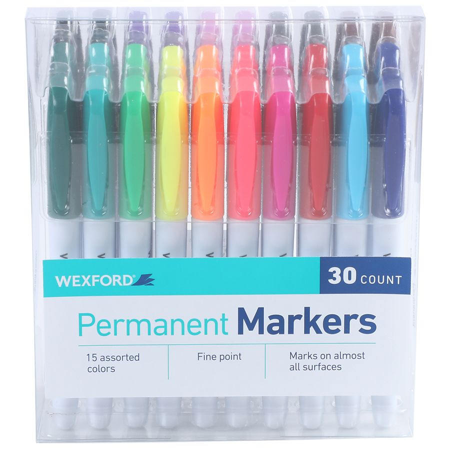 Wexford Fine Point Permanent Markers Assorted Assorted Walgreens