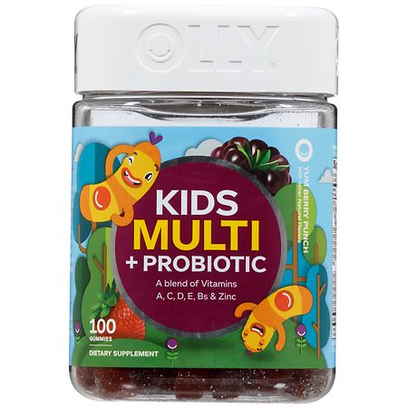 OLLY Kids Multi + Probiotic Yum Berry Punch