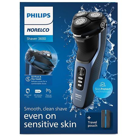 Philips Norelco Shaver 3600 (S3243/ 91) Storm Blue