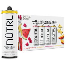 Nutrl Vodka Seltzer Variety Pack Fruit Walgreens