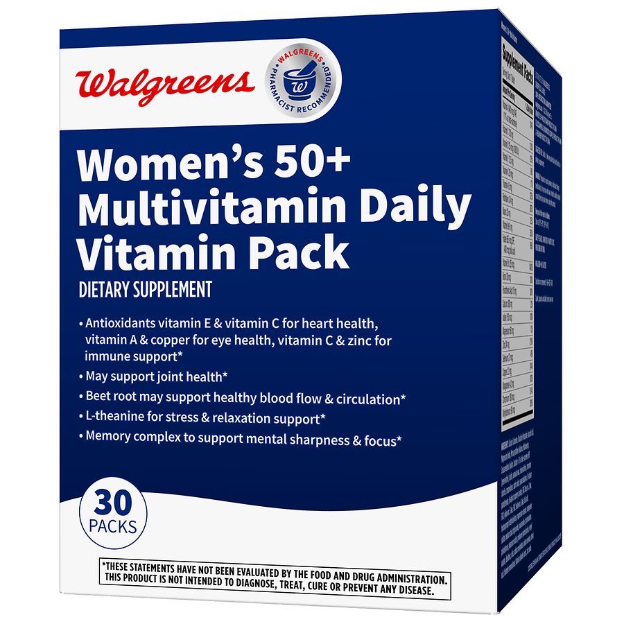 Walgreens Women S Multivitamin Daily Vitamin Pack Walgreens