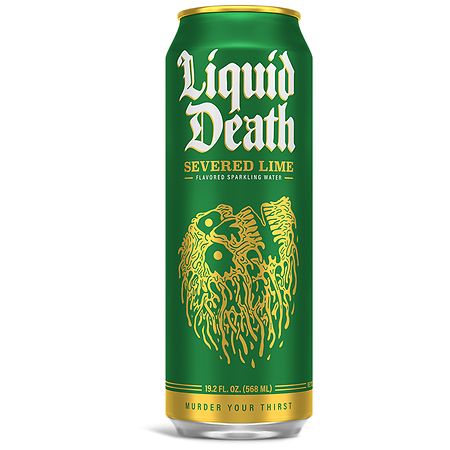 Liquid Death Sparkling Water Severed Lime Severed Lime