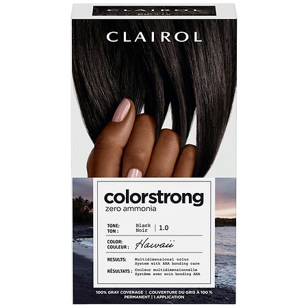 Clairol ColorStrong Permanent Hair Color 1 Black Hawaii