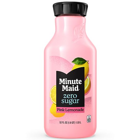 Minute Maid Zero Sugar Pink Lemonade Bottle